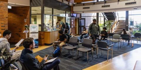 Photo of Curtin Perth medical centre waiting room