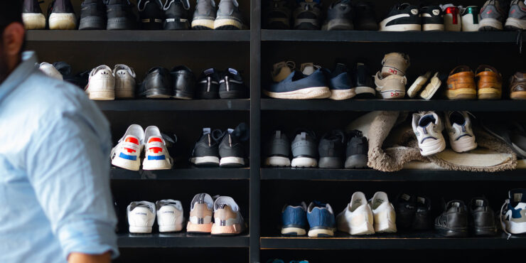 A shoe rack